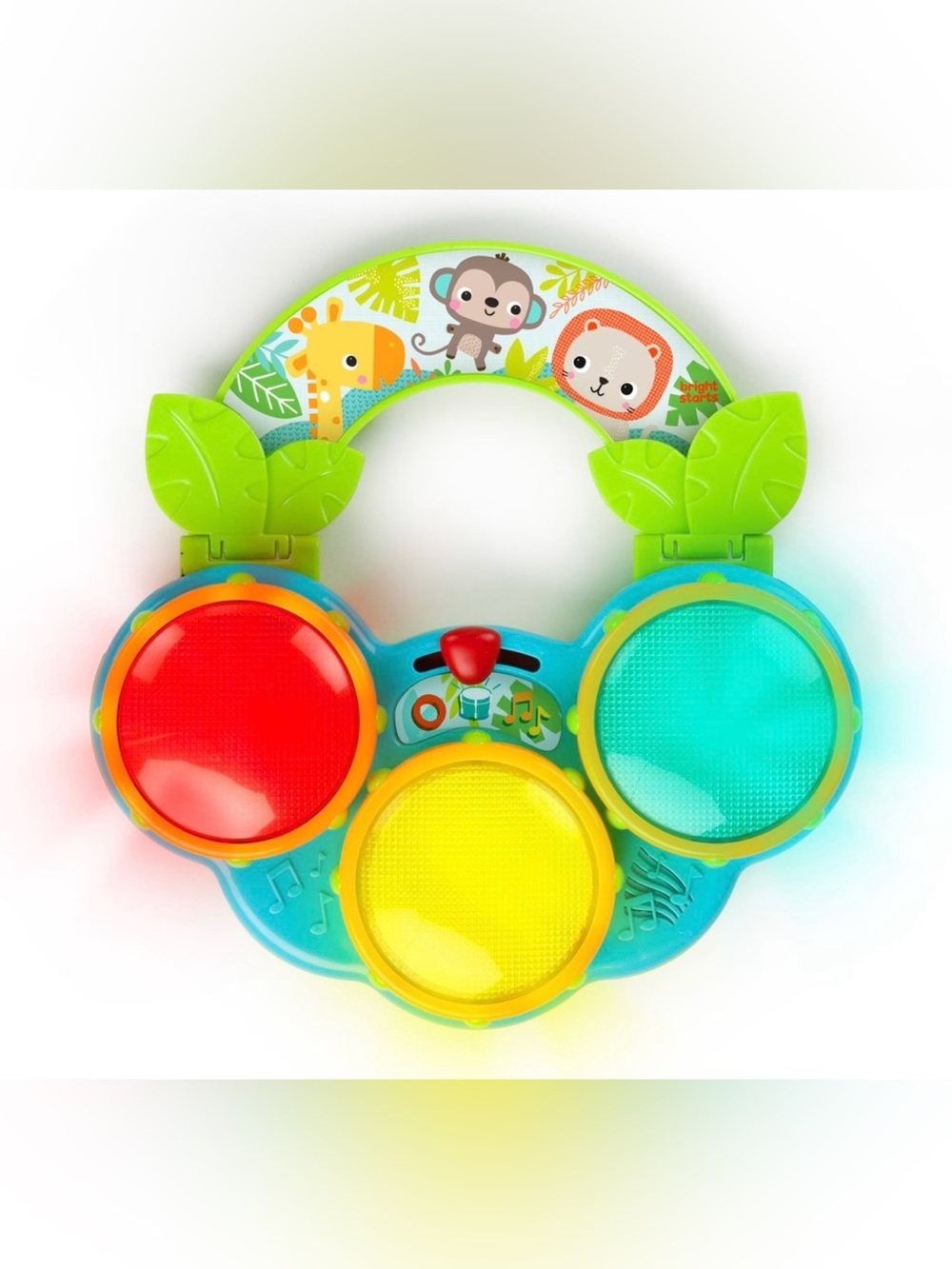 Bright Starts Safari Beats Musical Drum Toy with Lights